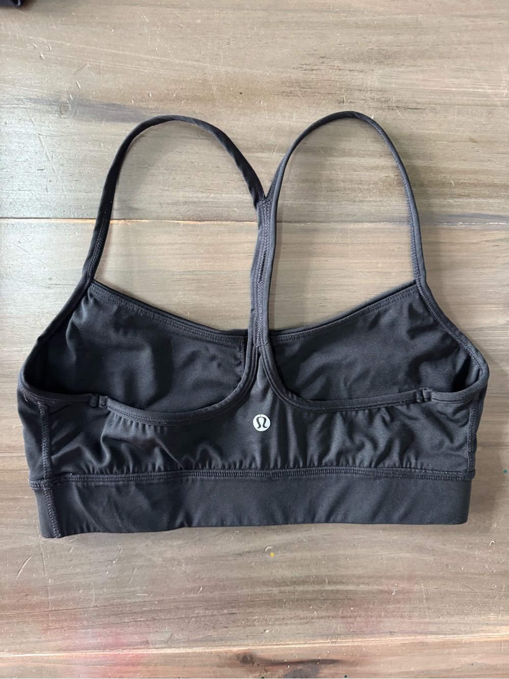Lululemon Flow Y Sports Bra Black Women’s 8 Athleisure Travel